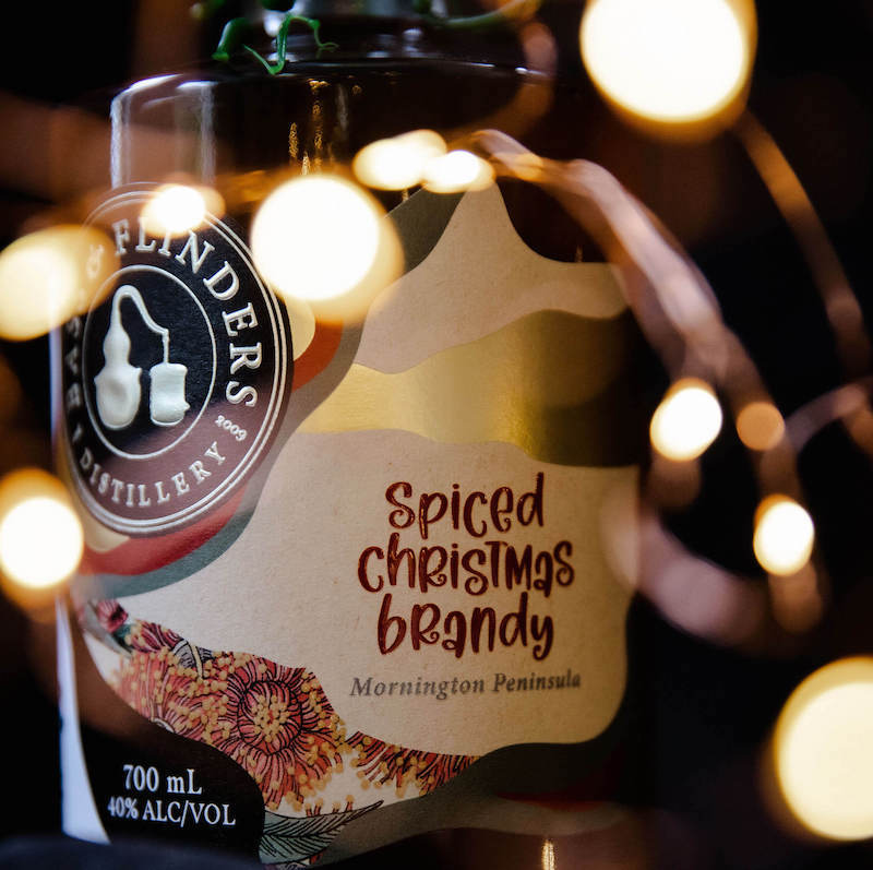 Bass & Flinders Distillery Spiced Christmas brandy 2022 limited Edition