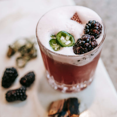 Blackberry and Jalapeno Sour
