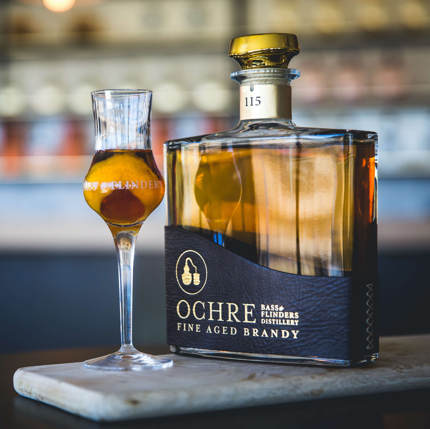 Bass & Flinders Distillery Ochre brandy B&B cocktail