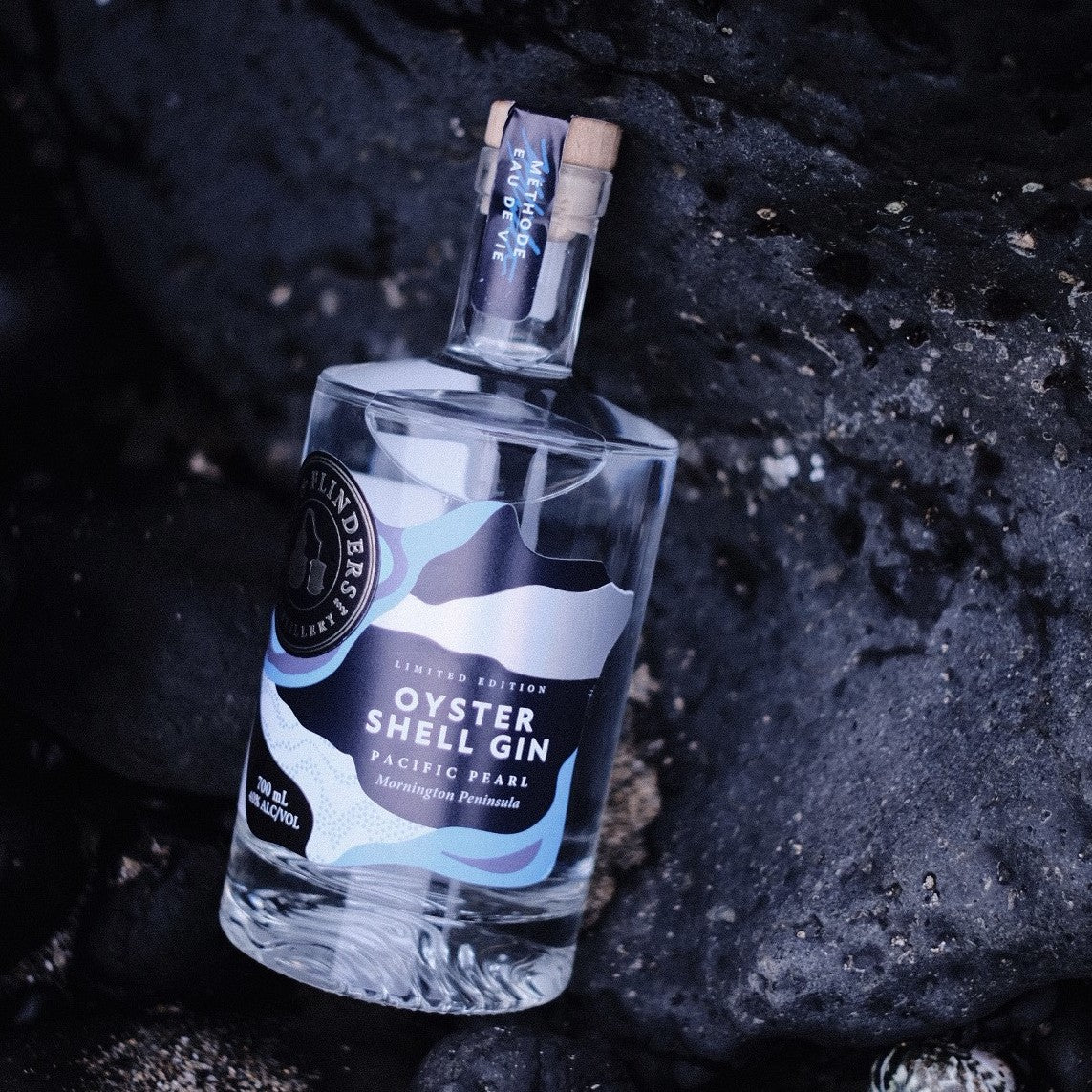 Bass & Flinders Distillery Oyster Shell Gin on rocks