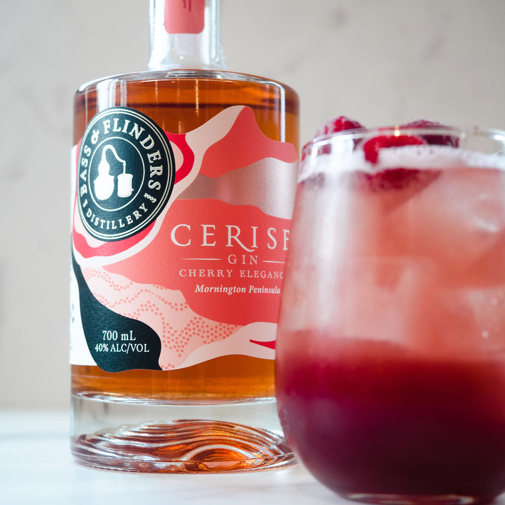 Cerise Gin – Cherry, Raspberry & Hibiscus | Bass & Flinders