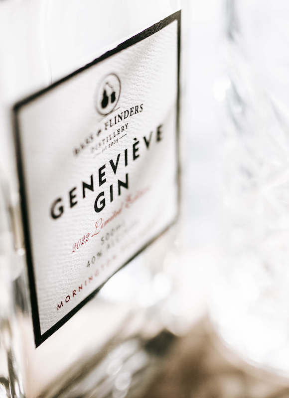Bass & Flinders Distillery Genevieve Gin Limited Edition label