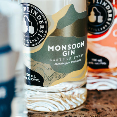 Bass & Flinders Distillery Monsoon Gin Eastern Twist bottle