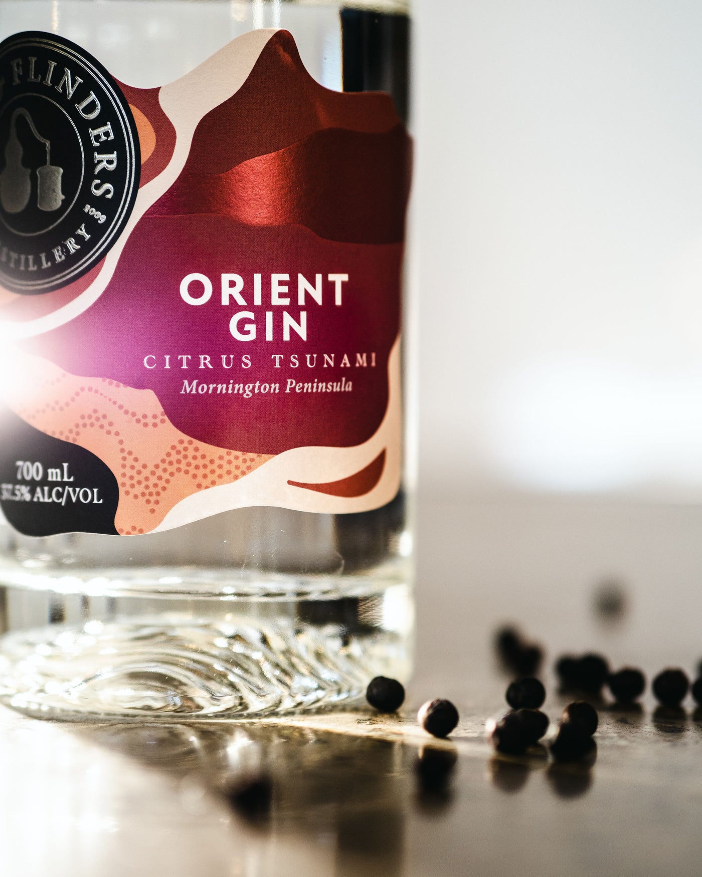 Bass & Flinders Distillery Orient Gin Citrus Tsunami juniper botanicals