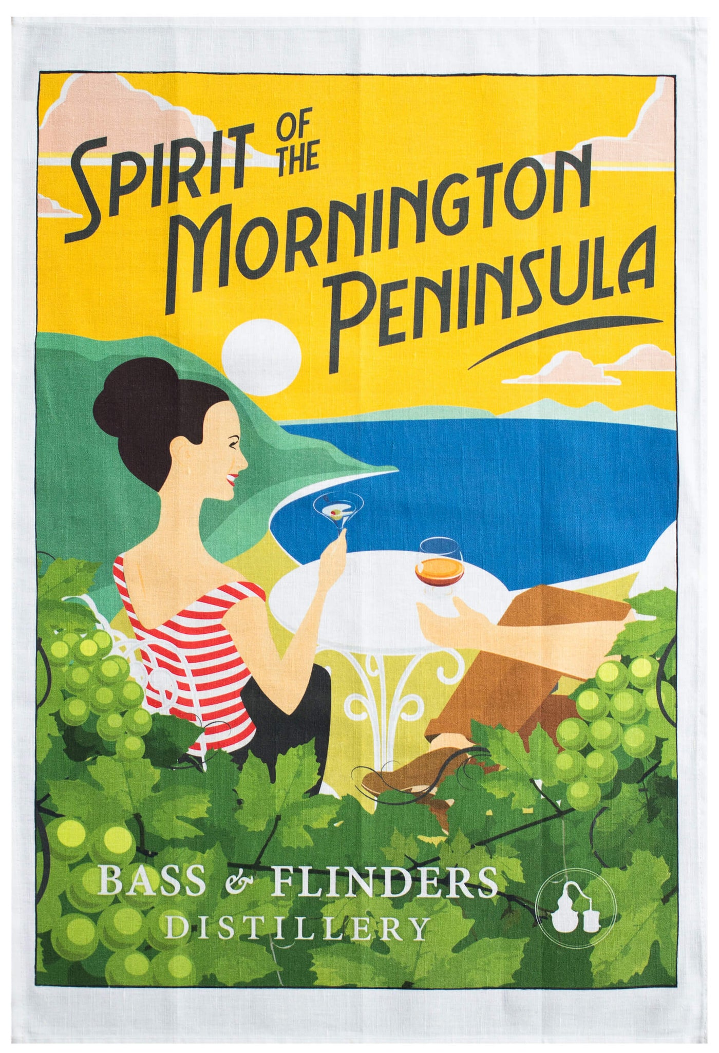 Bass & Flinders Distillery gift merchandise tea towel