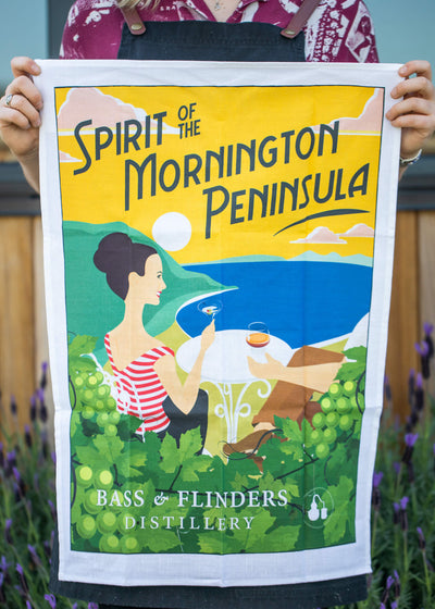 Bass & Flinders Distillery gift merchandise tea towel